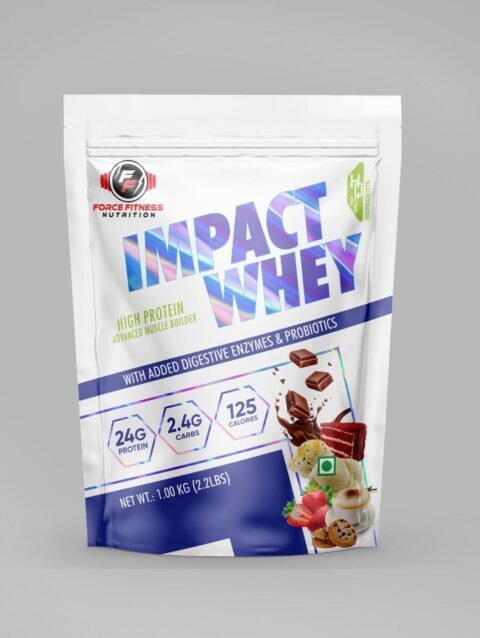 Force Fitness Nutrition Impact Whey Protein Pouch 1000gm